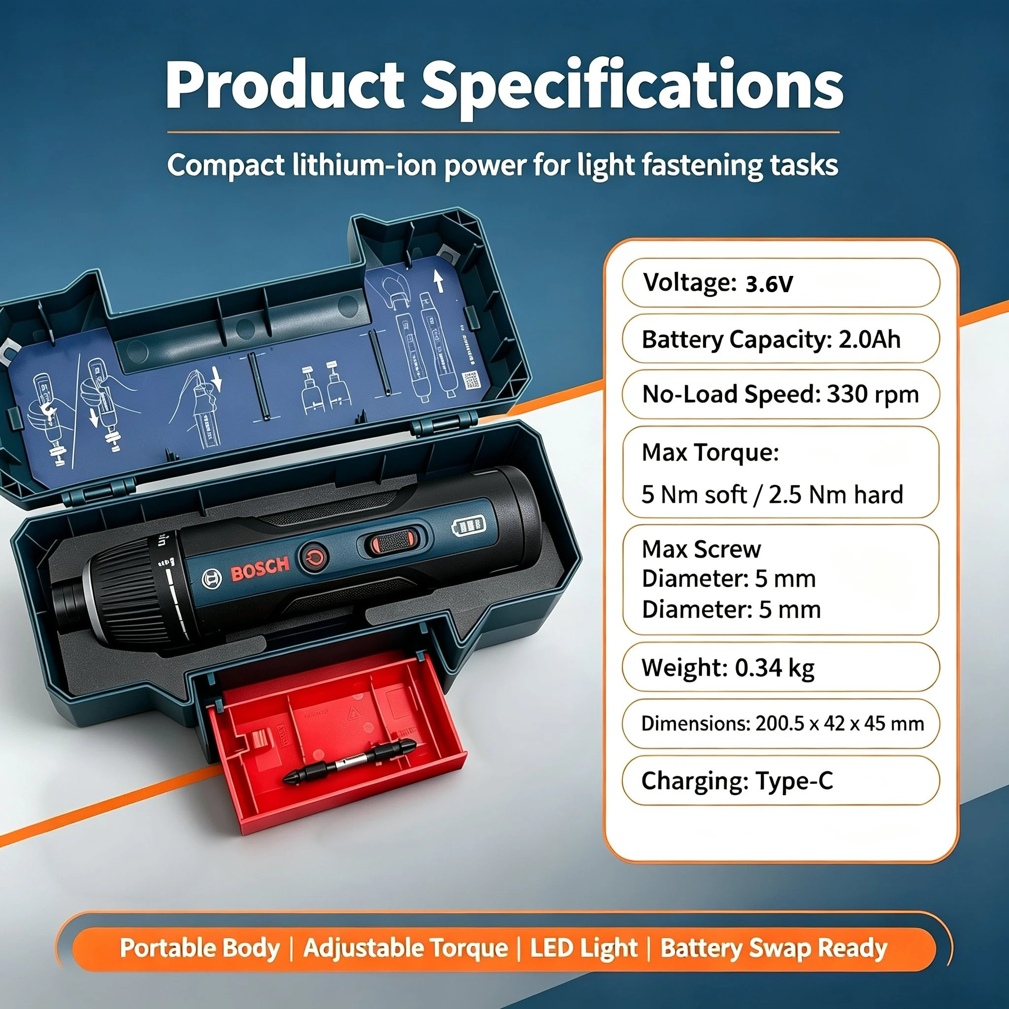 Bosch GSD4V-5 3.6V Cordless El - огляд і ціна Electronics Repair Tools